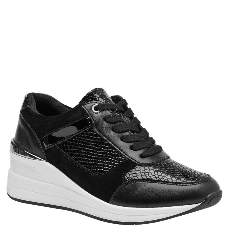 BRUNO ROSSI - Zapatilla Casual Mujer Negro Bruno Rossi