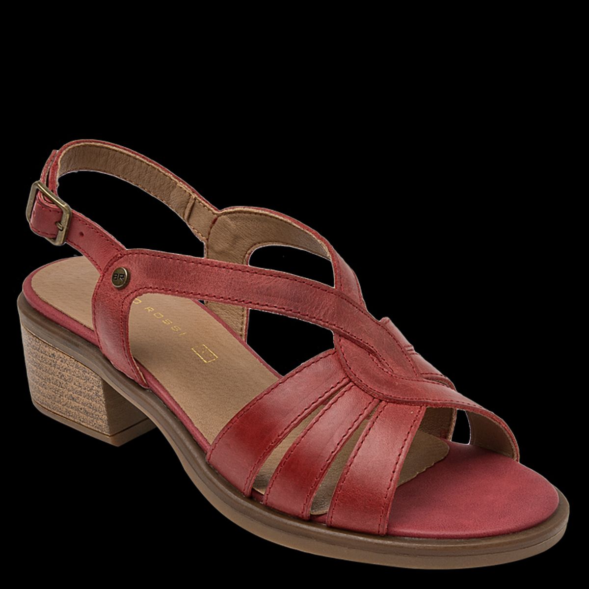 BRUNO ROSSI - Sandalia Casual Mujer Rojo Bruno Rossi