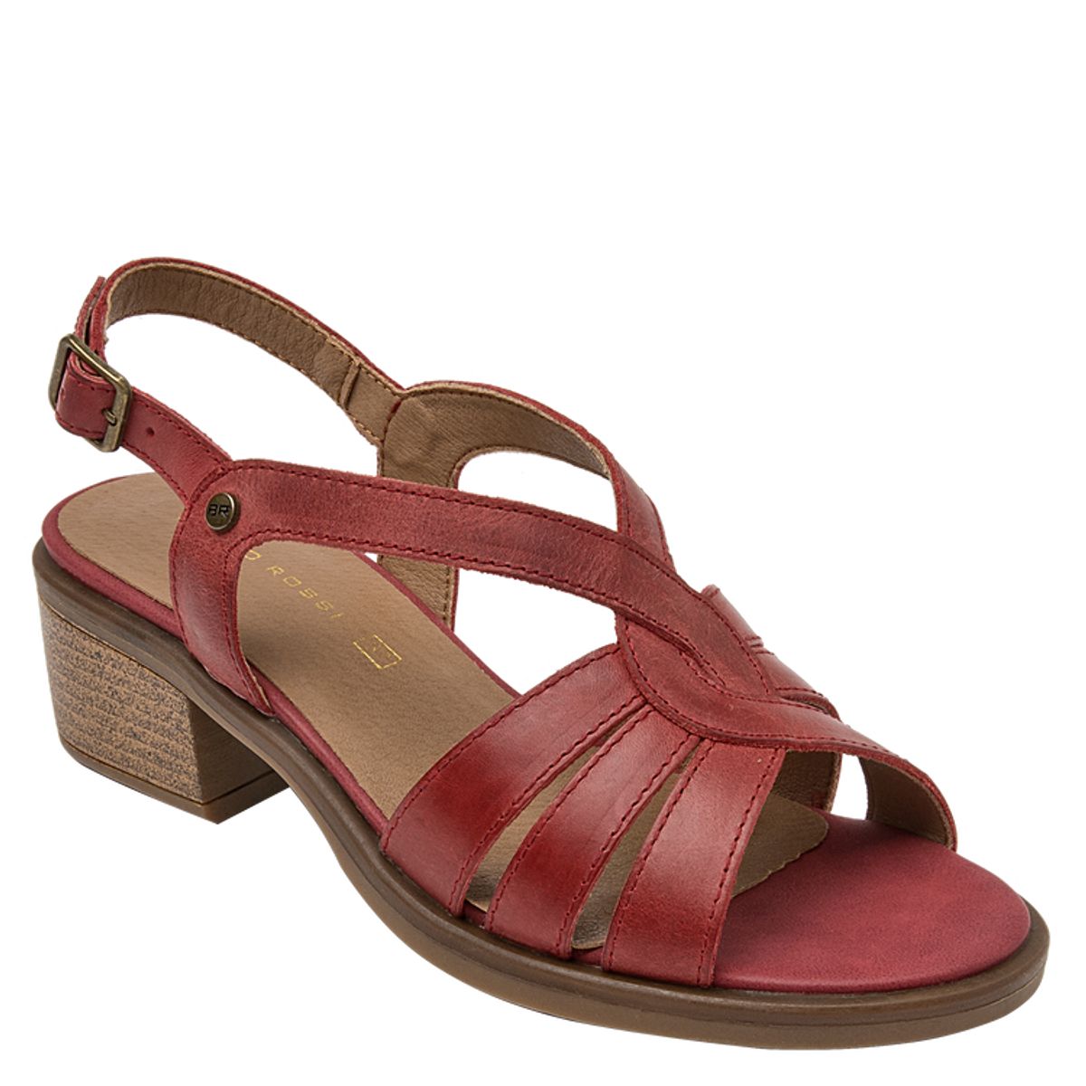 BRUNO ROSSI - Sandalia Casual Mujer Rojo Bruno Rossi