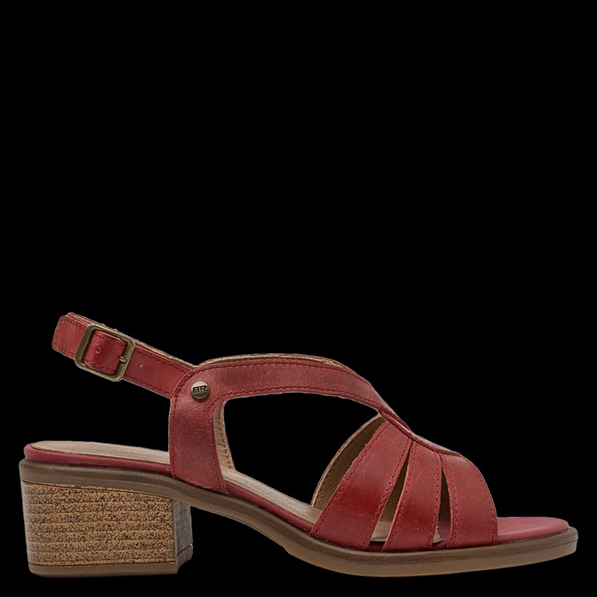 BRUNO ROSSI - Sandalia Casual Mujer Rojo Bruno Rossi