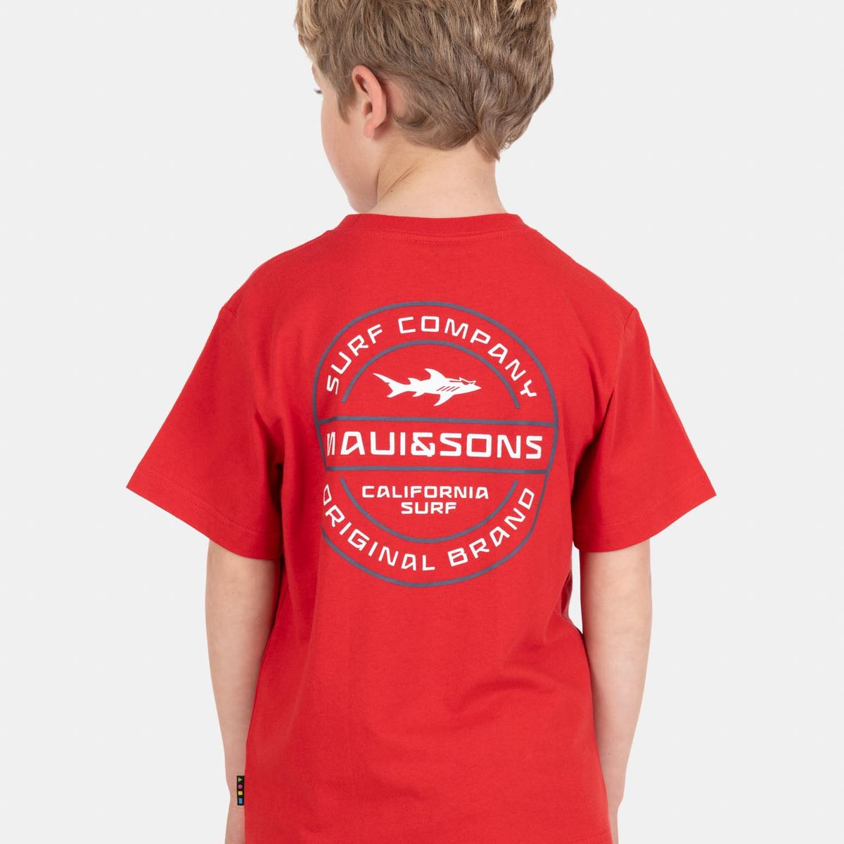 MAUI AND SONS - Polera MC SeaTribe Rojo Infantil Maui And Sons