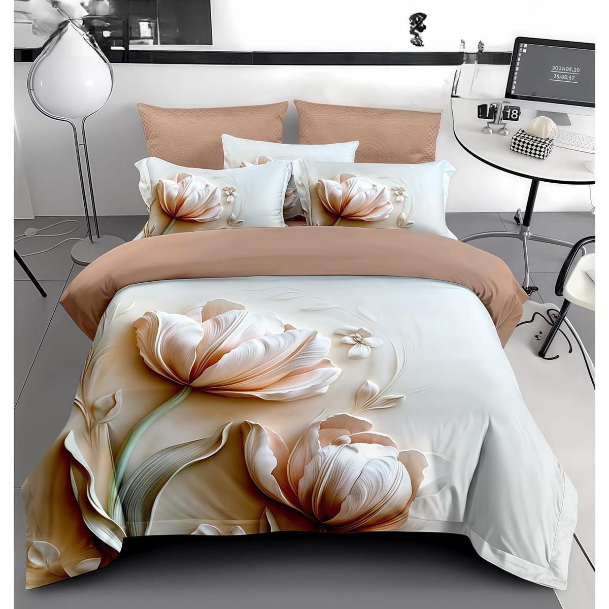 GENERICO - COBERTORES DE VERANO QUILTS REVERSIBLES DISEÑOS EN 5D