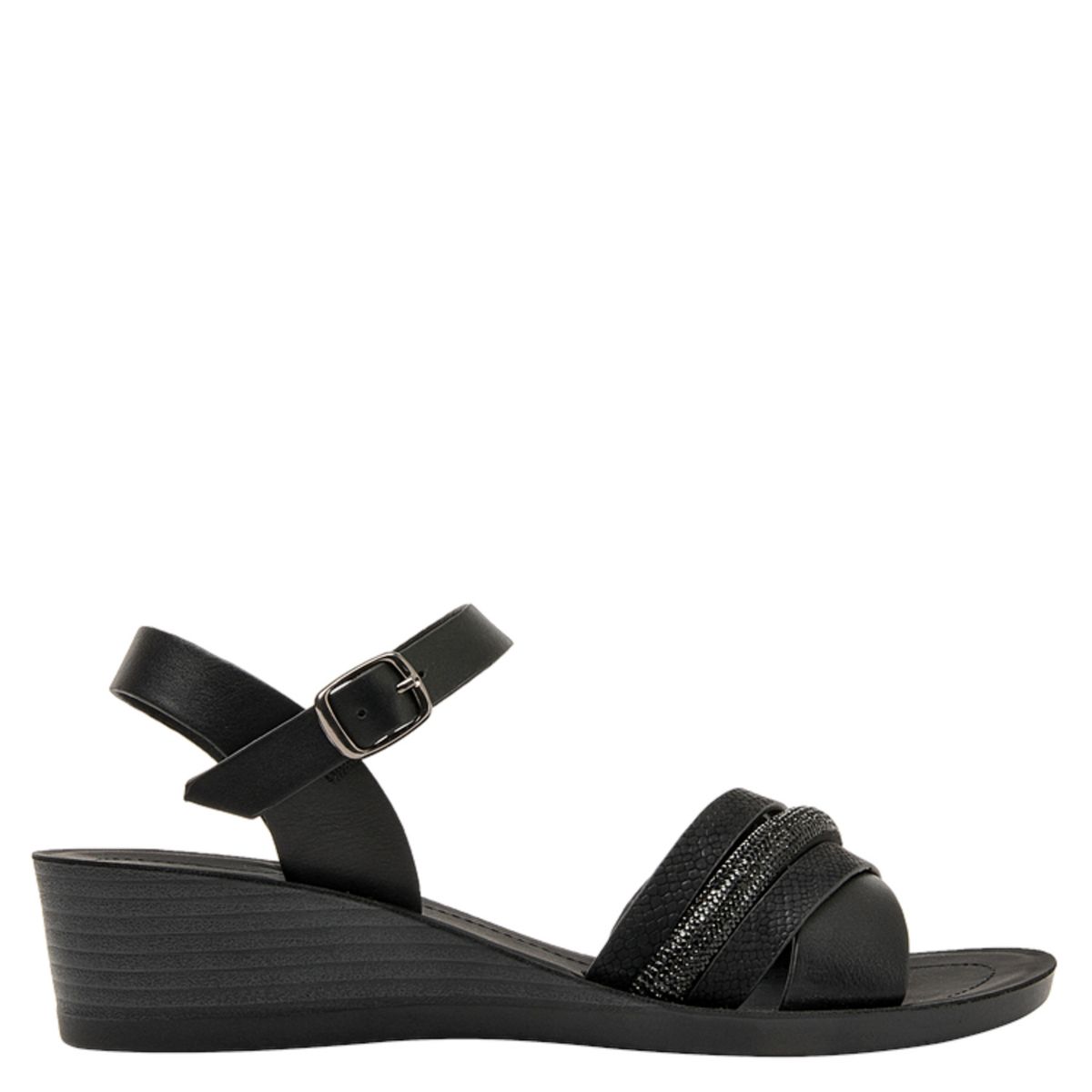BRUNO ROSSI - Sandalia Casual Mujer Negro Bruno Rossi
