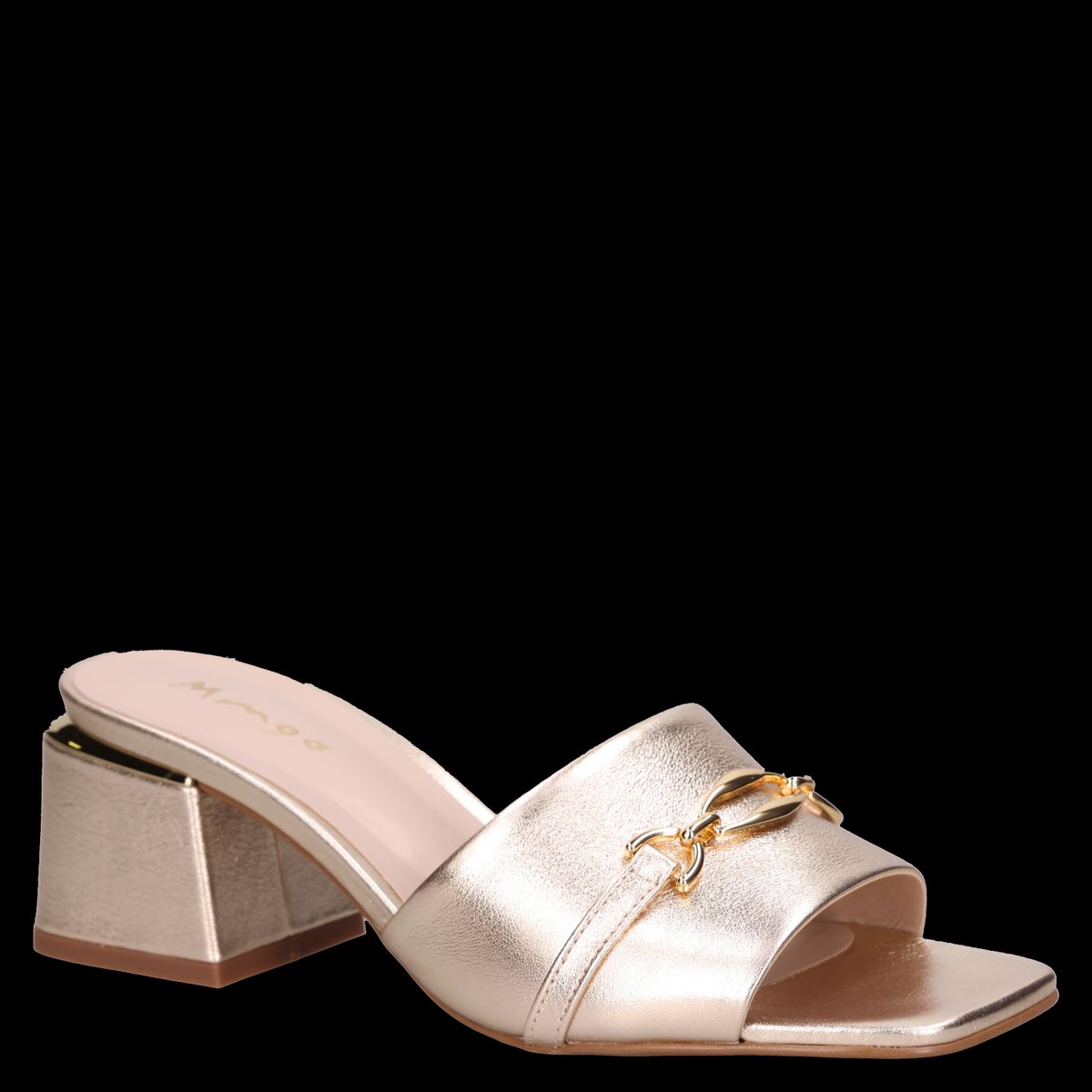 MINGO - Sandalia Mujer Casual Dorado Mingo