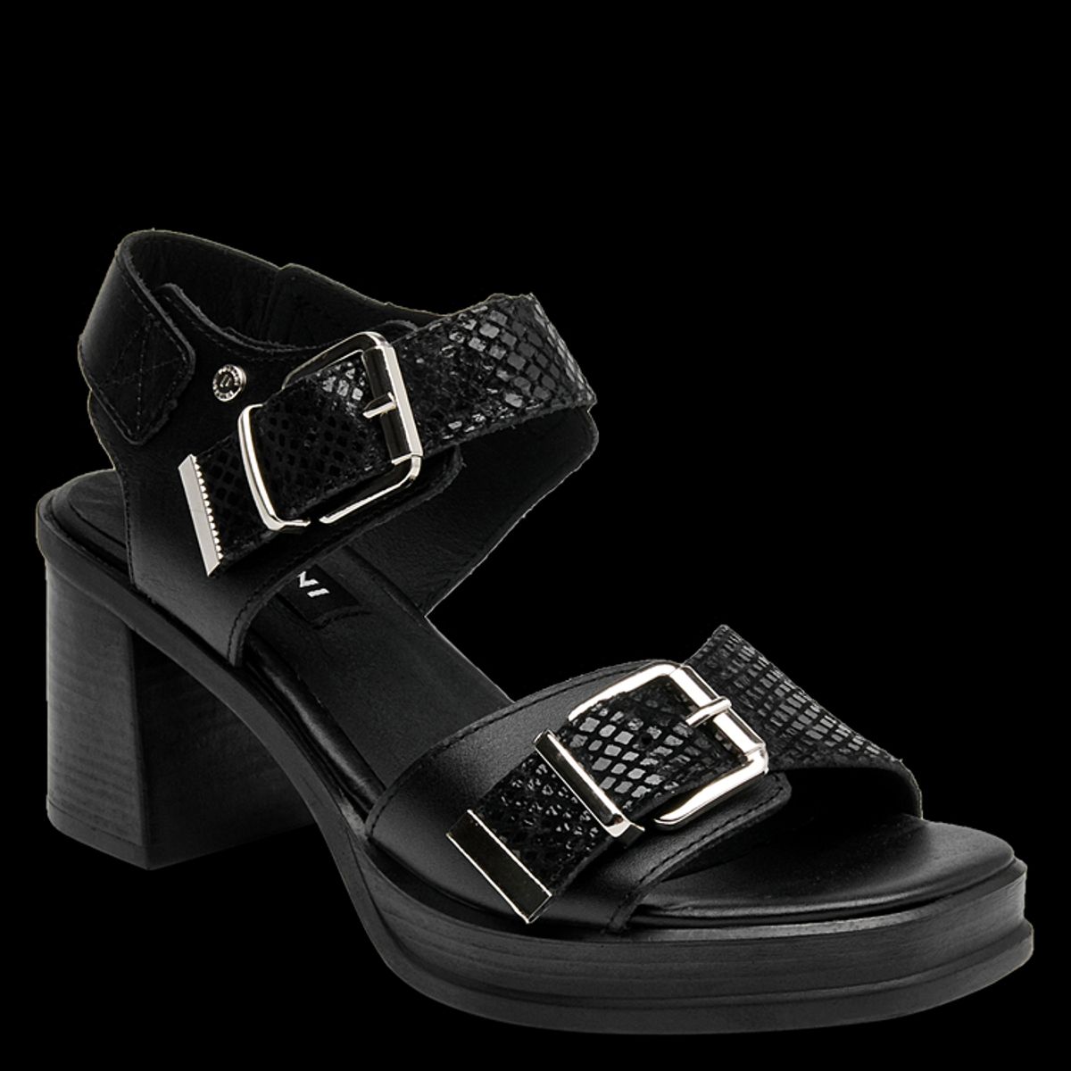 POLLINI - Sandalia Casual Mujer Negro Pollini