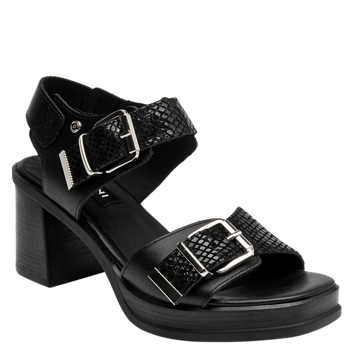 POLLINI - Sandalia Casual Mujer Negro Pollini
