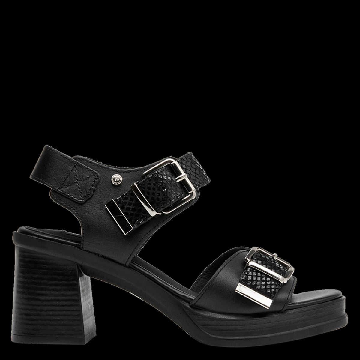 POLLINI - Sandalia Casual Mujer Negro Pollini