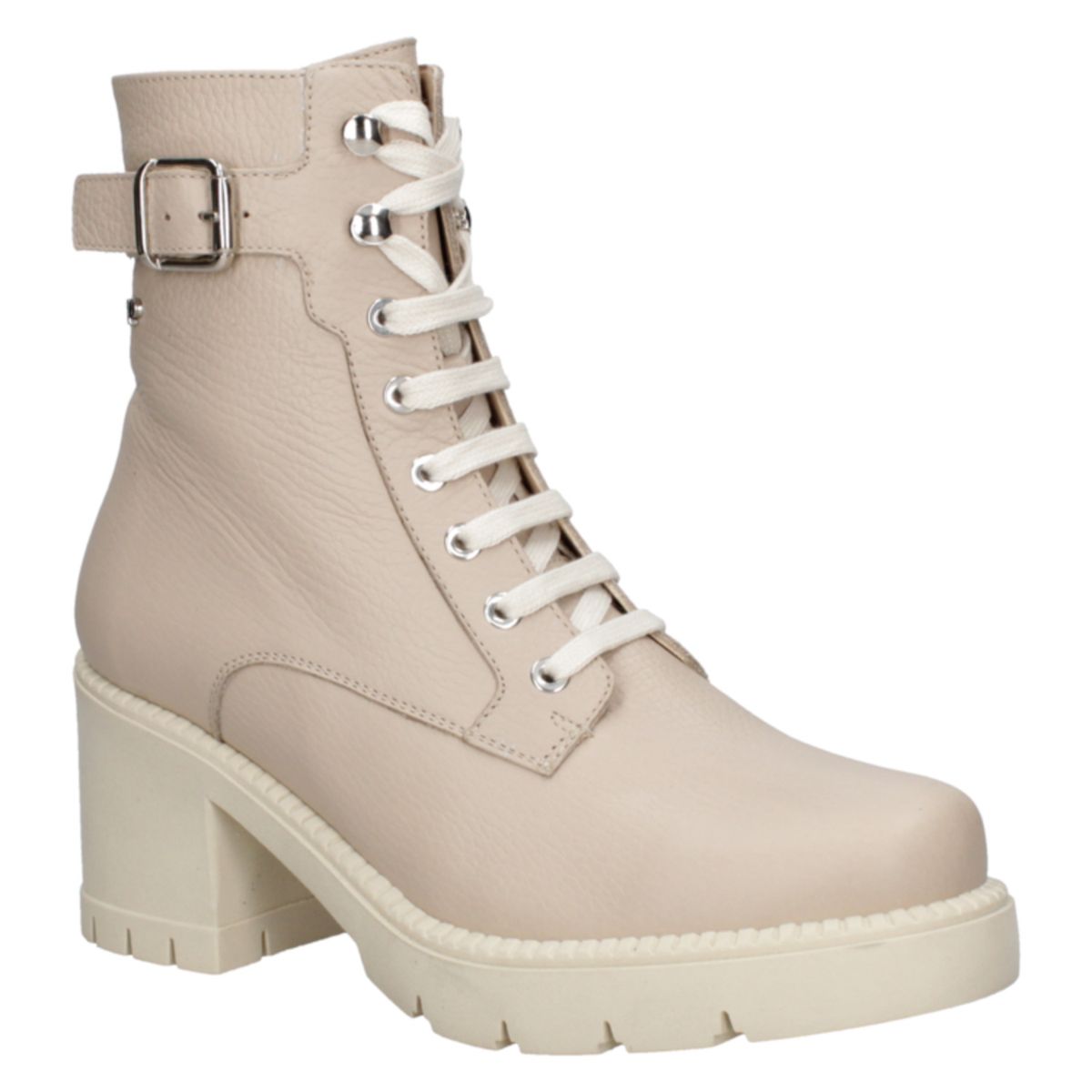 POLLINI - Botín Casual Mujer Beige Pollini