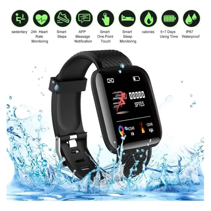 GENERICO - Reloj Inteligente Smart Band Reloj Cardio 116 Plus