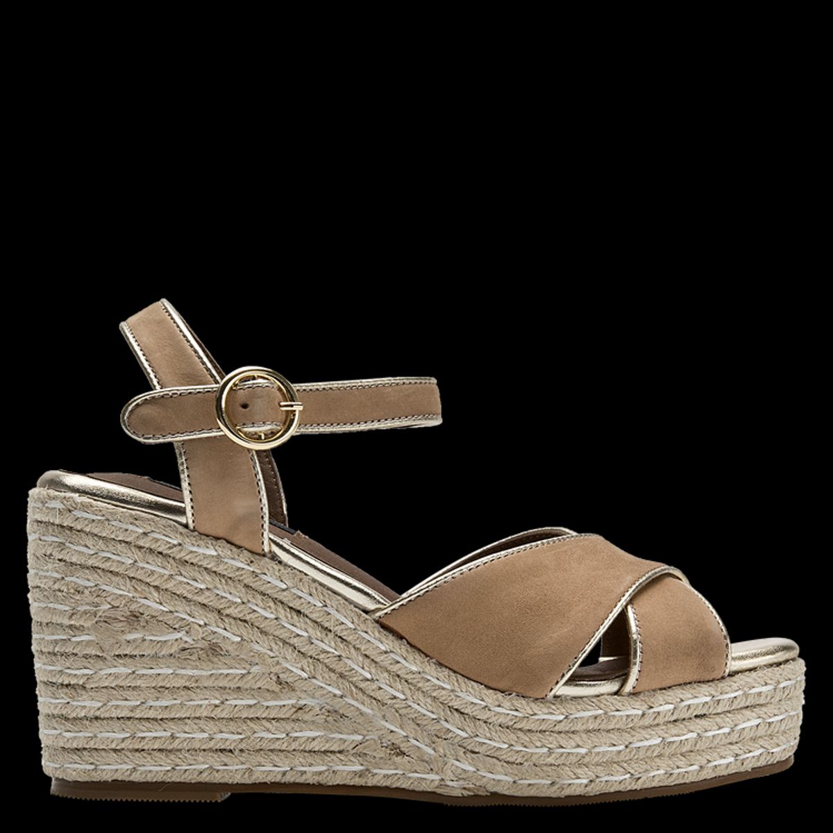 POLLINI - Sandalia Casual Mujer Marrón Pollini