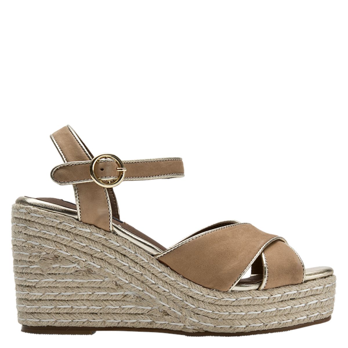 POLLINI - Sandalia Casual Mujer Marrón Pollini