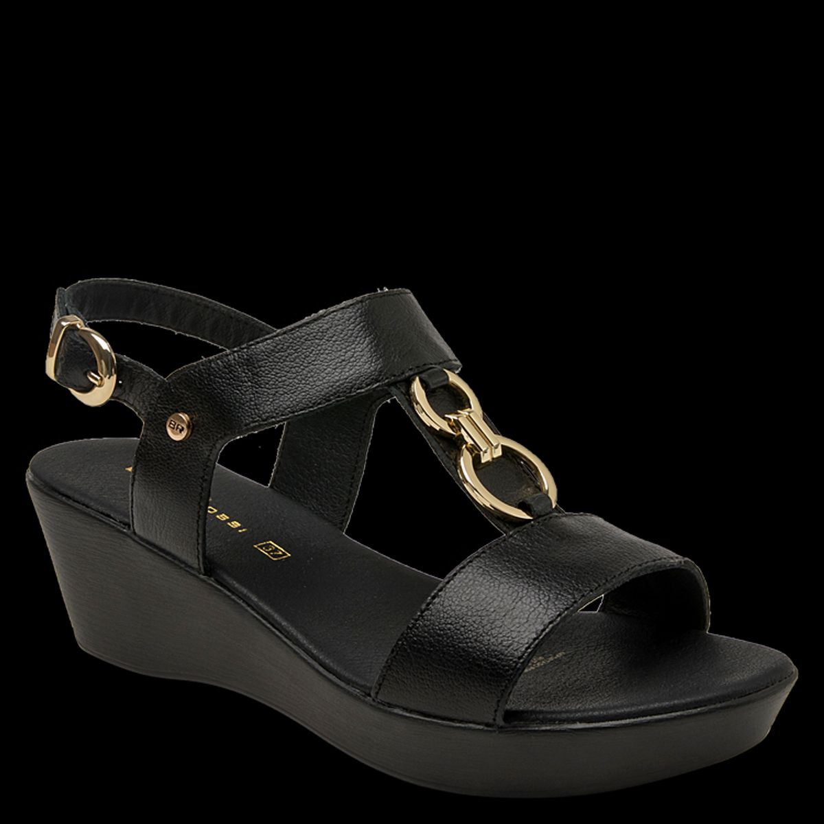 BRUNO ROSSI - Sandalia Casual Mujer Negro Bruno Rossi