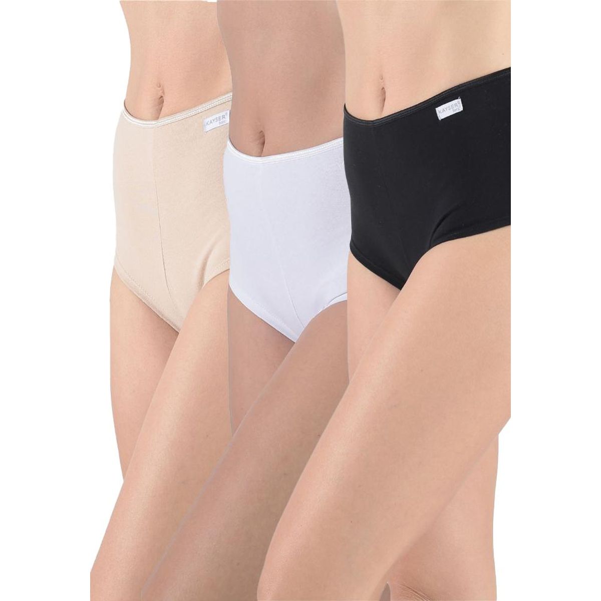 KAYSER - Pack 3x pantaleta algodón P314.185-NEG Kayser