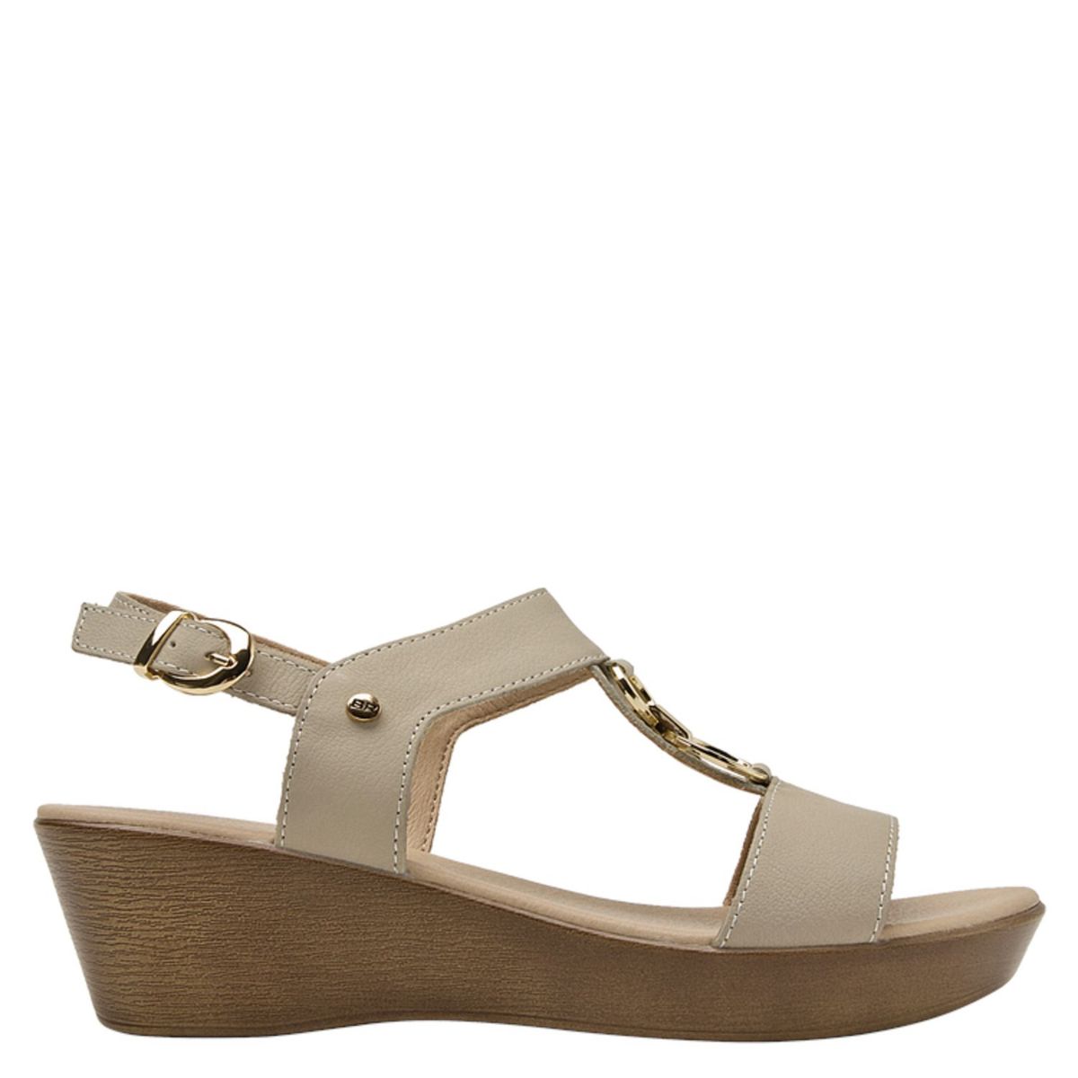BRUNO ROSSI - Sandalia Casual Mujer Beige Bruno Rossi