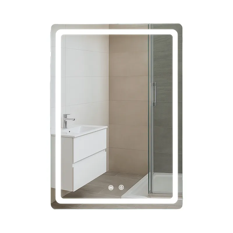 JOYTEK - Espejo Rectangular Touch con Luz Led 3 colores 60 x 80 cm