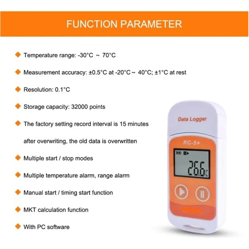 GENERICO - Datalogger Rc-5+ Con Sonda