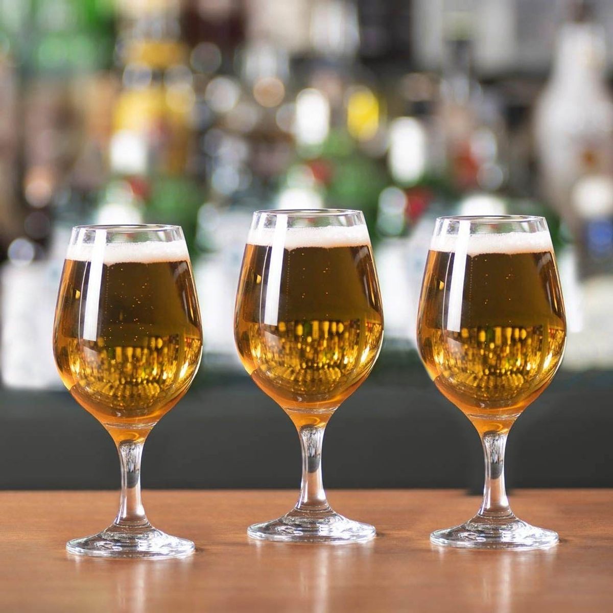 PASABAHCE - Set 6 Copas De Cerveza 395 Cc Liena Amber