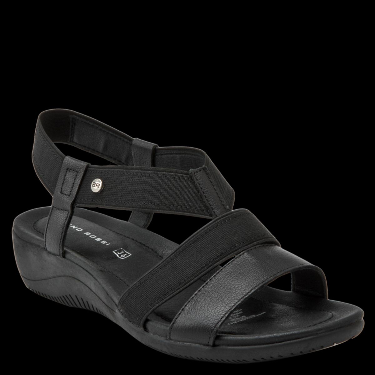 BRUNO ROSSI - Sandalia Casual Mujer Negro Bruno Rossi