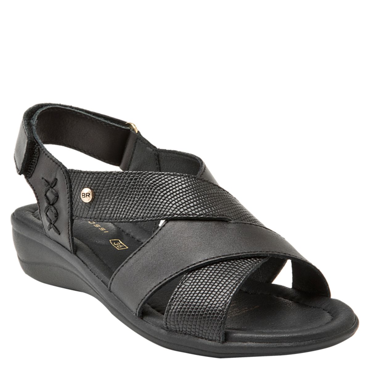BRUNO ROSSI - Sandalia Casual Mujer Negro Bruno Rossi