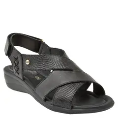 BRUNO ROSSI - Sandalia Casual Mujer Negro