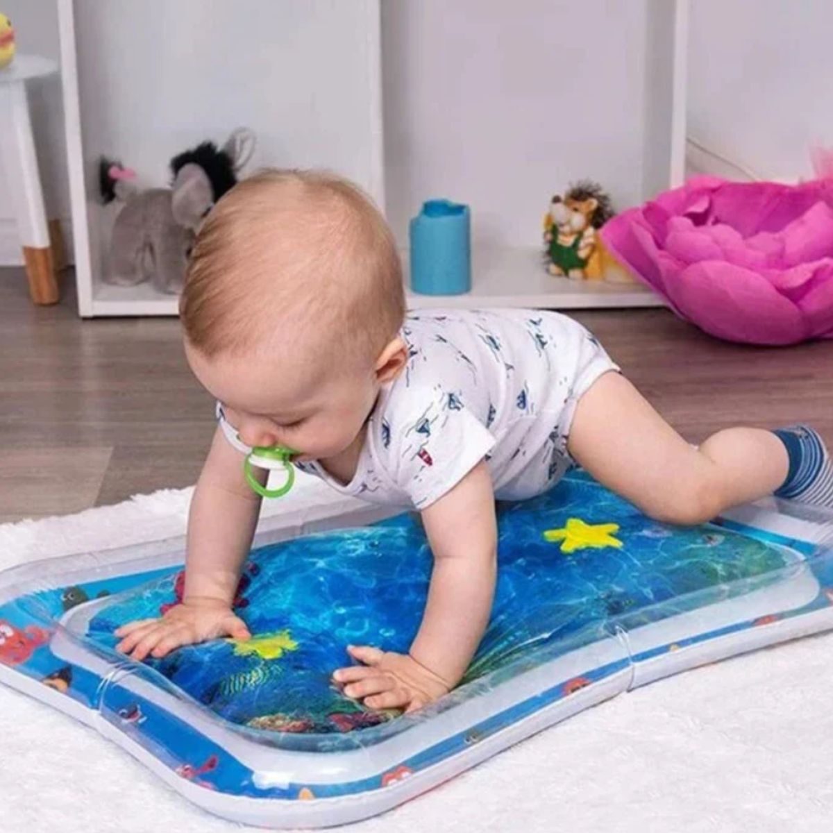 GENERICO - Alfombra Inflable Para Tummy Time Estimulación Sensorial