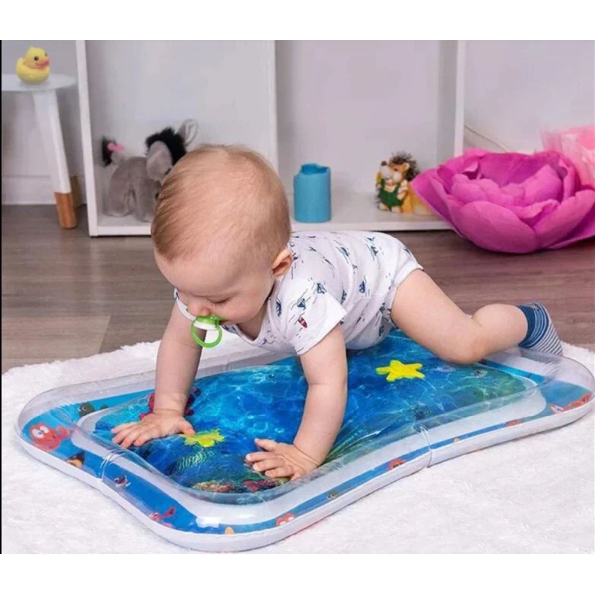GENERICO - Alfombra Inflable Para Tummy Time Estimulación Sensorial
