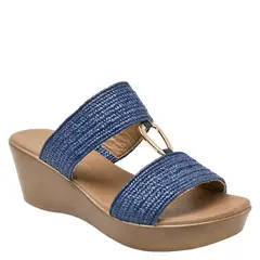 BRUNO ROSSI - Sandalia Casual Mujer Azul