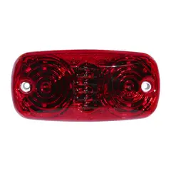 GOTEK - FOCO LATERAL LED DOBLE OPTICO ROJO 12 Y 24 VOLTS