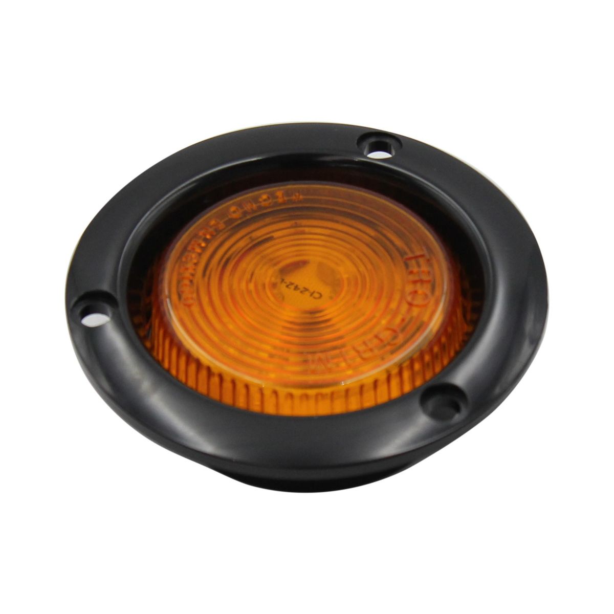 TRO GRIM - FOCO TROCHA LED AMBAR 2 1/2 PULG 12 - 24 VOLTS