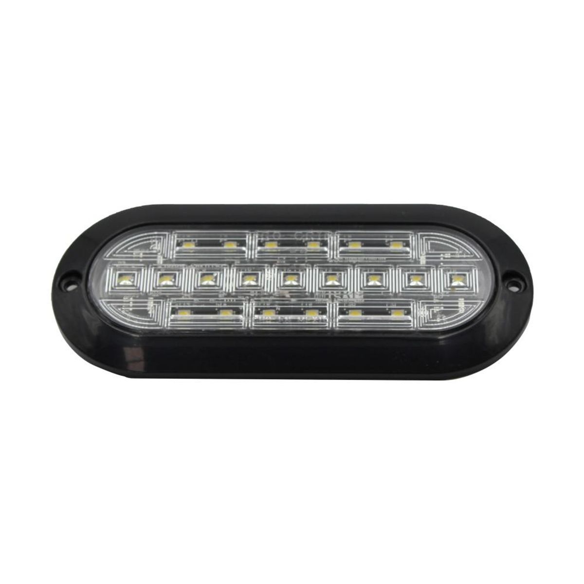 TRO GRIM - FOCO LATERAL OVALADO LED BLANCO 12 y 24 VOLTS