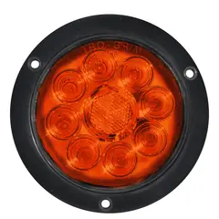 TRO GRIM - FOCO TRASERO 4 PULG LED AMBAR 12 Y 24 VOLTS