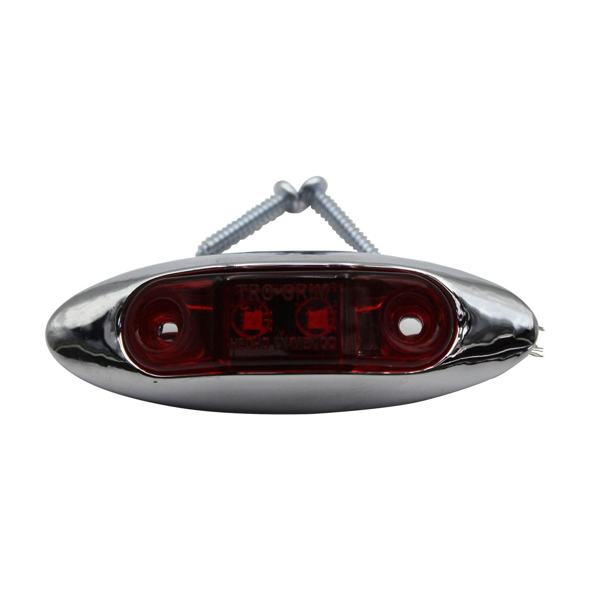TRO GRIM - FOCO LATERAL LED OVALADO ROJO 12 Y 24 VOLTS