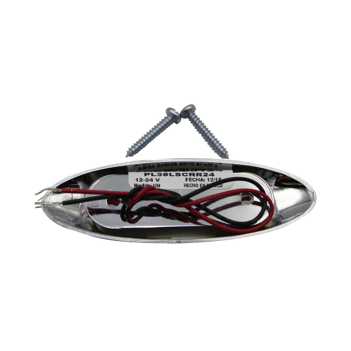 TRO GRIM - FOCO LATERAL LED OVALADO ROJO 12 Y 24 VOLTS