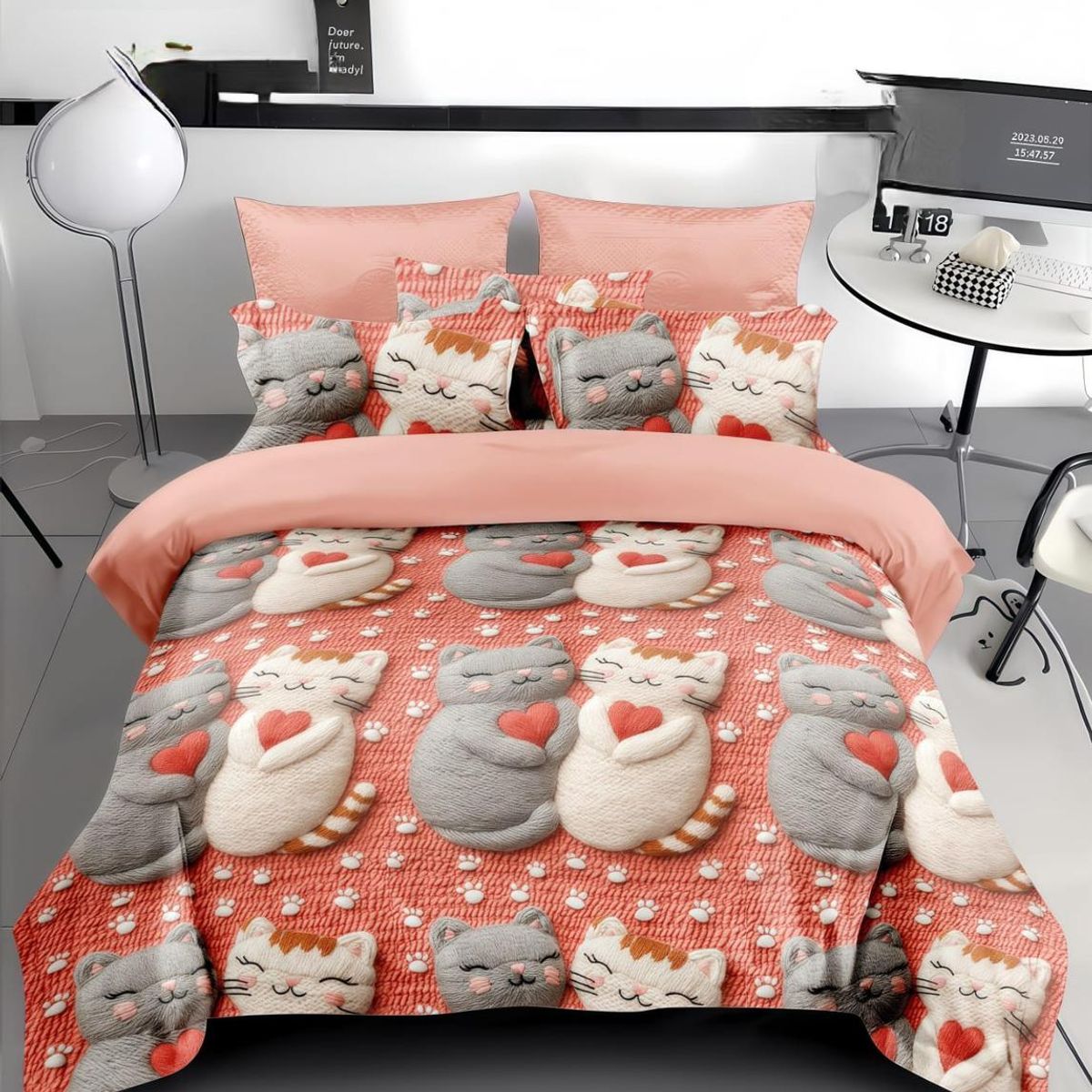 GENERICO - COBERTORES DE VERANO QUILTS REVERSIBLES DISEÑOS EN 5D