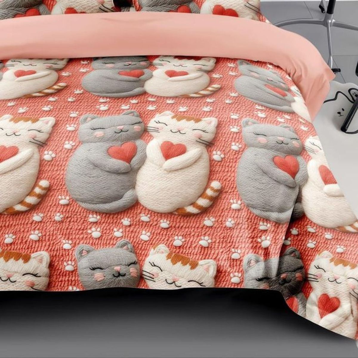 GENERICO - COBERTORES DE VERANO QUILTS REVERSIBLES DISEÑOS EN 5D