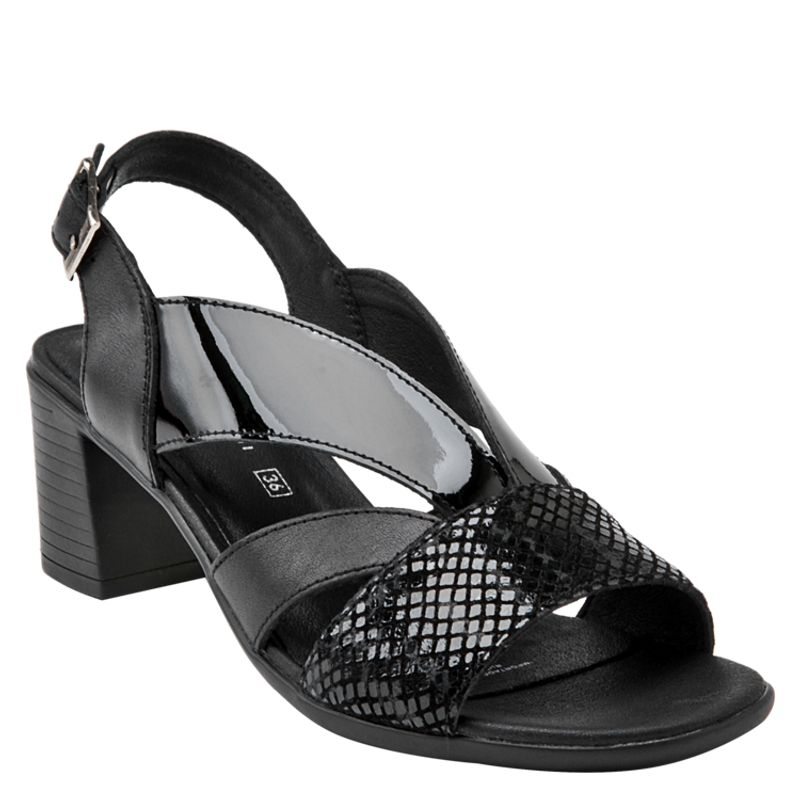 BRUNO ROSSI - Sandalia Casual Mujer Negro Bruno Rossi