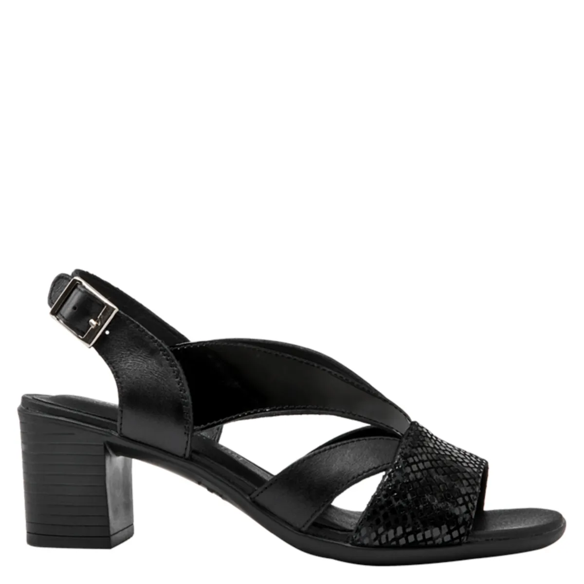 BRUNO ROSSI - Sandalia Casual Mujer Negro Bruno Rossi