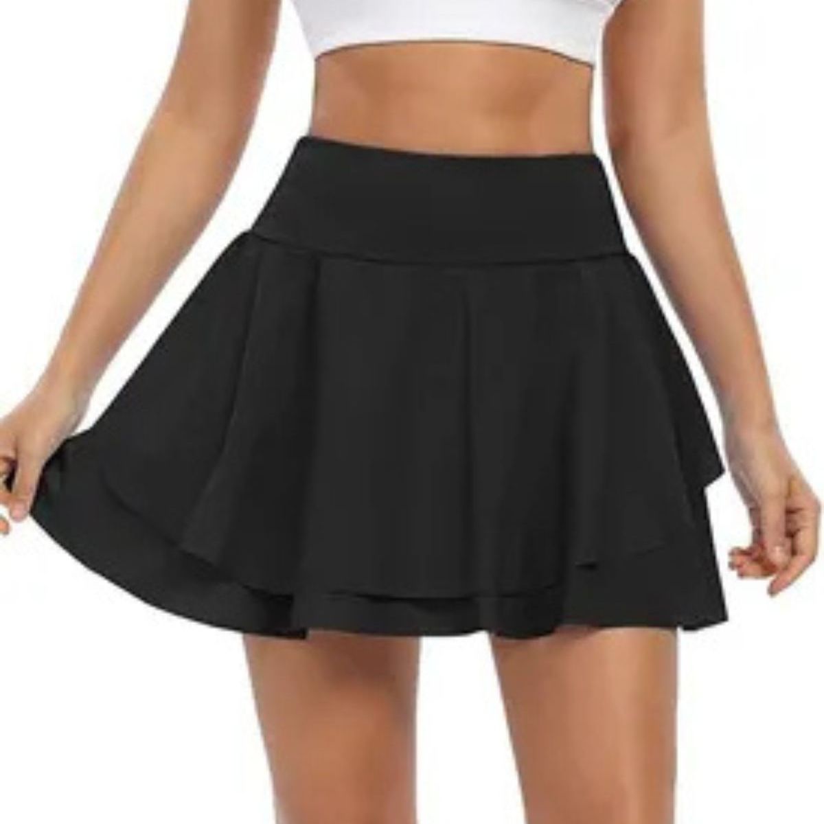 LOOK SHOP - Falda Pantalón Deportiva Fitness Con Short Corto Mujer Tenis 403