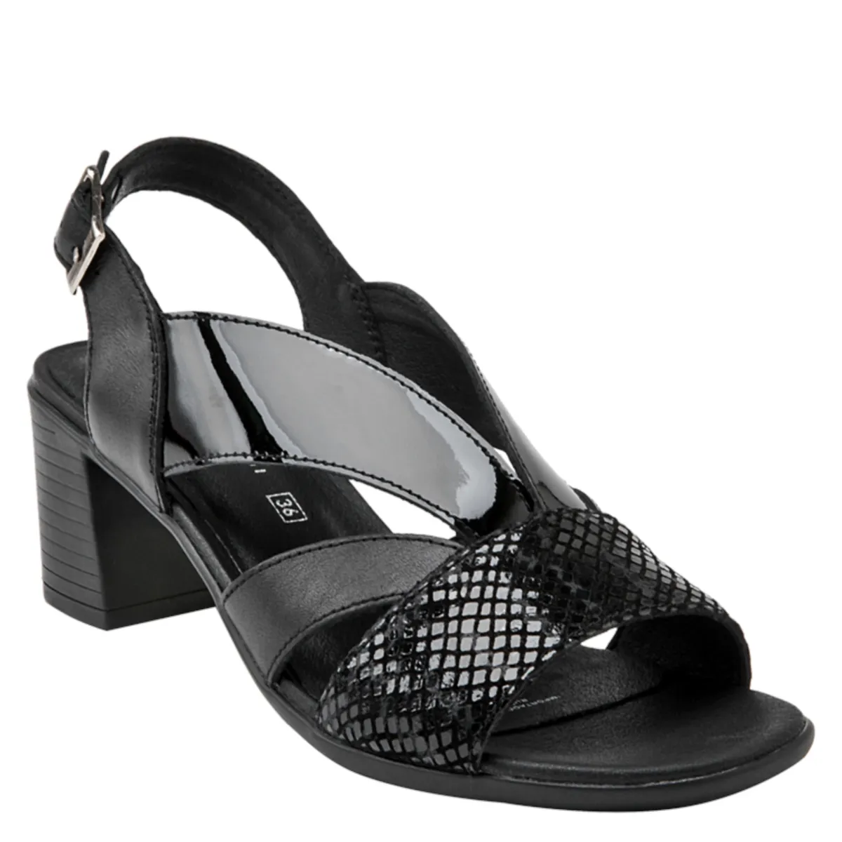 BRUNO ROSSI - Sandalia Casual Mujer Negro Bruno Rossi