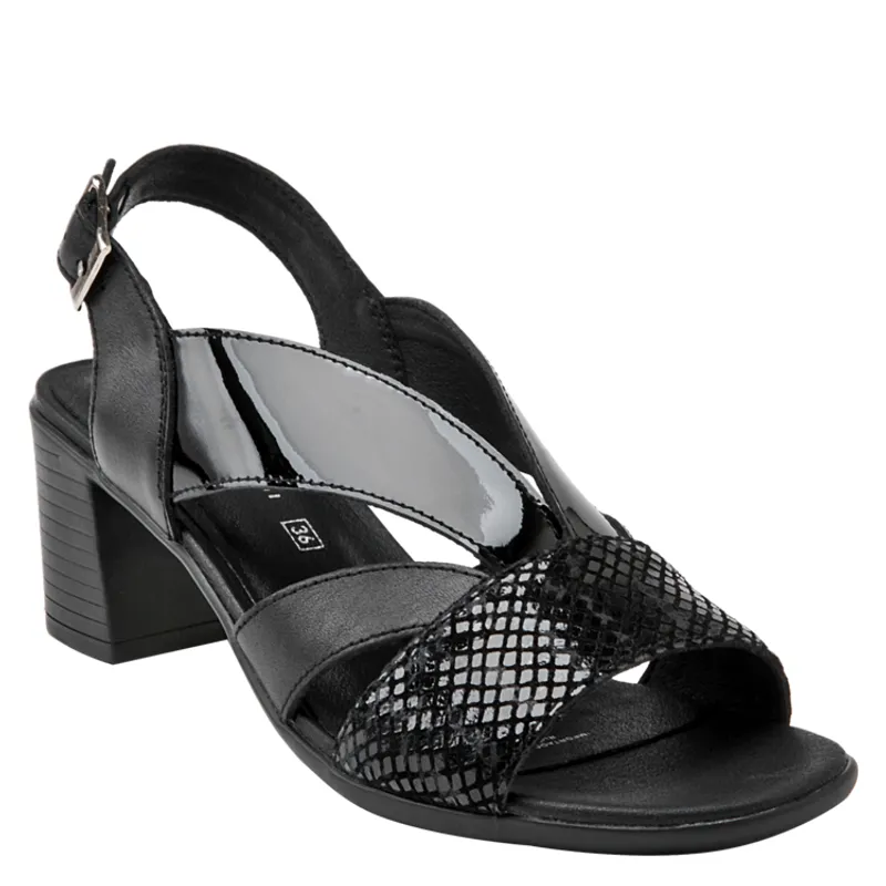 BRUNO ROSSI - Sandalia Casual Mujer Negro Bruno Rossi