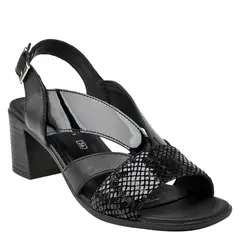 BRUNO ROSSI - Sandalia Casual Mujer Negro