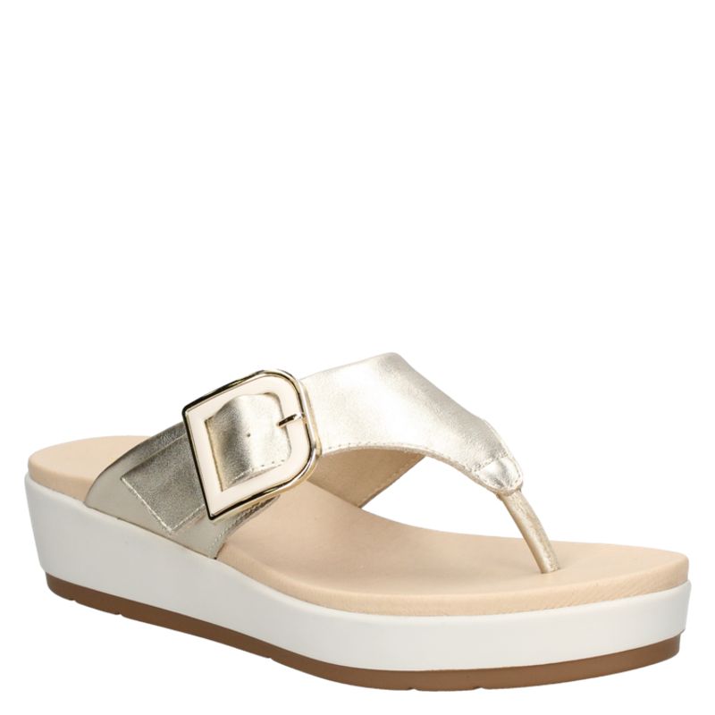 BRUNO ROSSI - Sandalia Casual Mujer Dorado Bruno Rossi