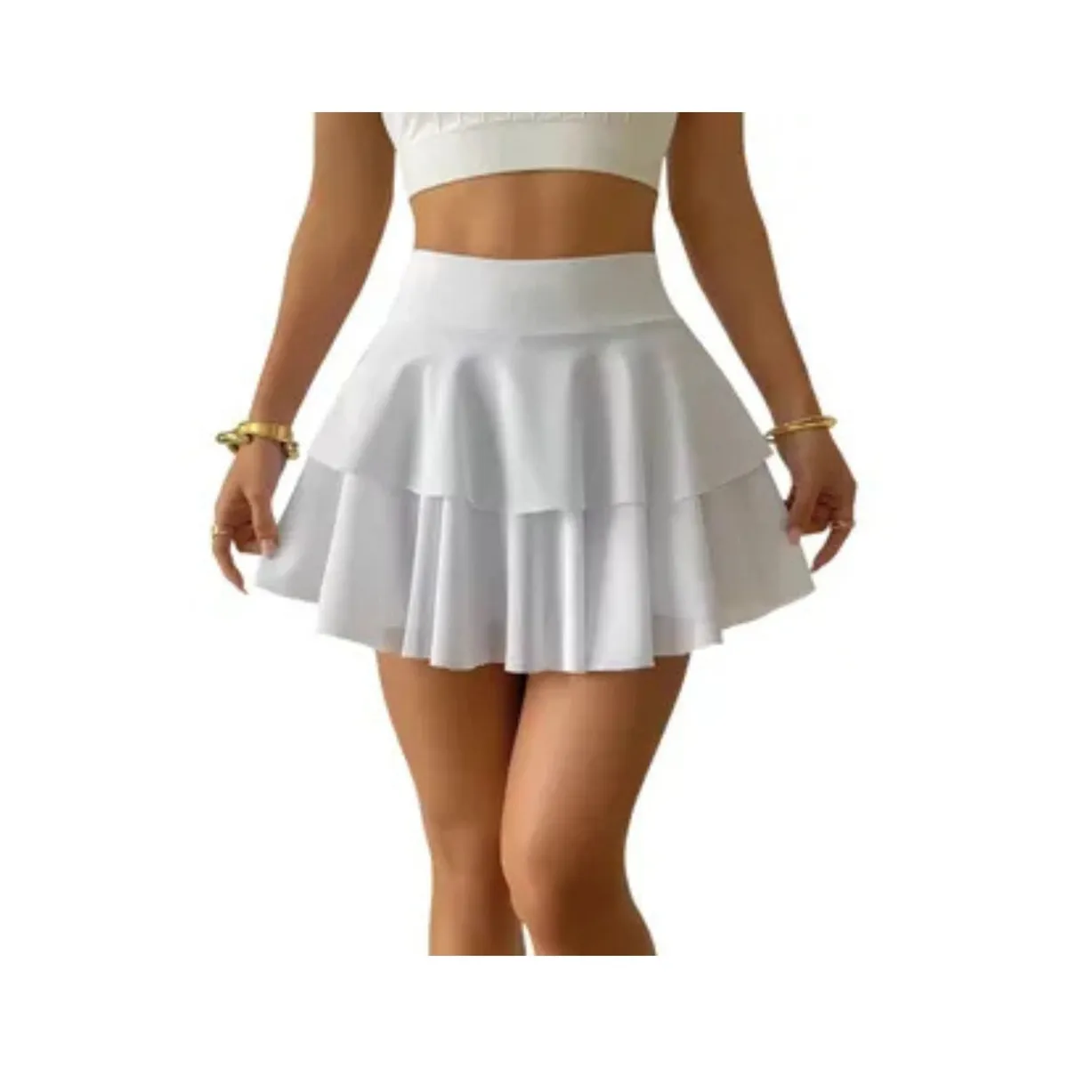 LOOK SHOP - Falda Pantalón Deportiva Fitness Con Short Corto Mujer Tenis 403