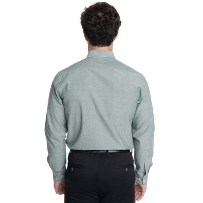 Imagen 2 del producto CAMISA HOMBRE MANGA LARGA CUELLO SEMI ITALIANO CHAMBRAY -