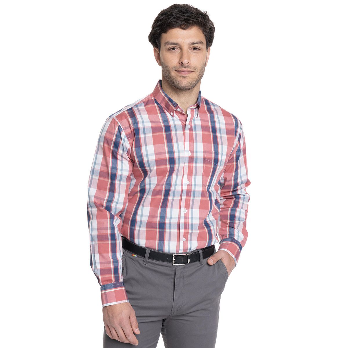 TRUVAL - CAMISA HOMBRE MANGA LARGA TREVIRA CUADROS - TRUVAL