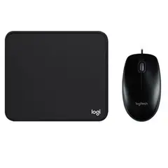 LOGITECH - Mouse m100r regala almohadilla para el ratón-Negro