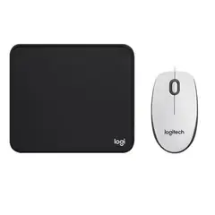 LOGITECH - Mouse m100r regala almohadilla para el ratón-Blanco
