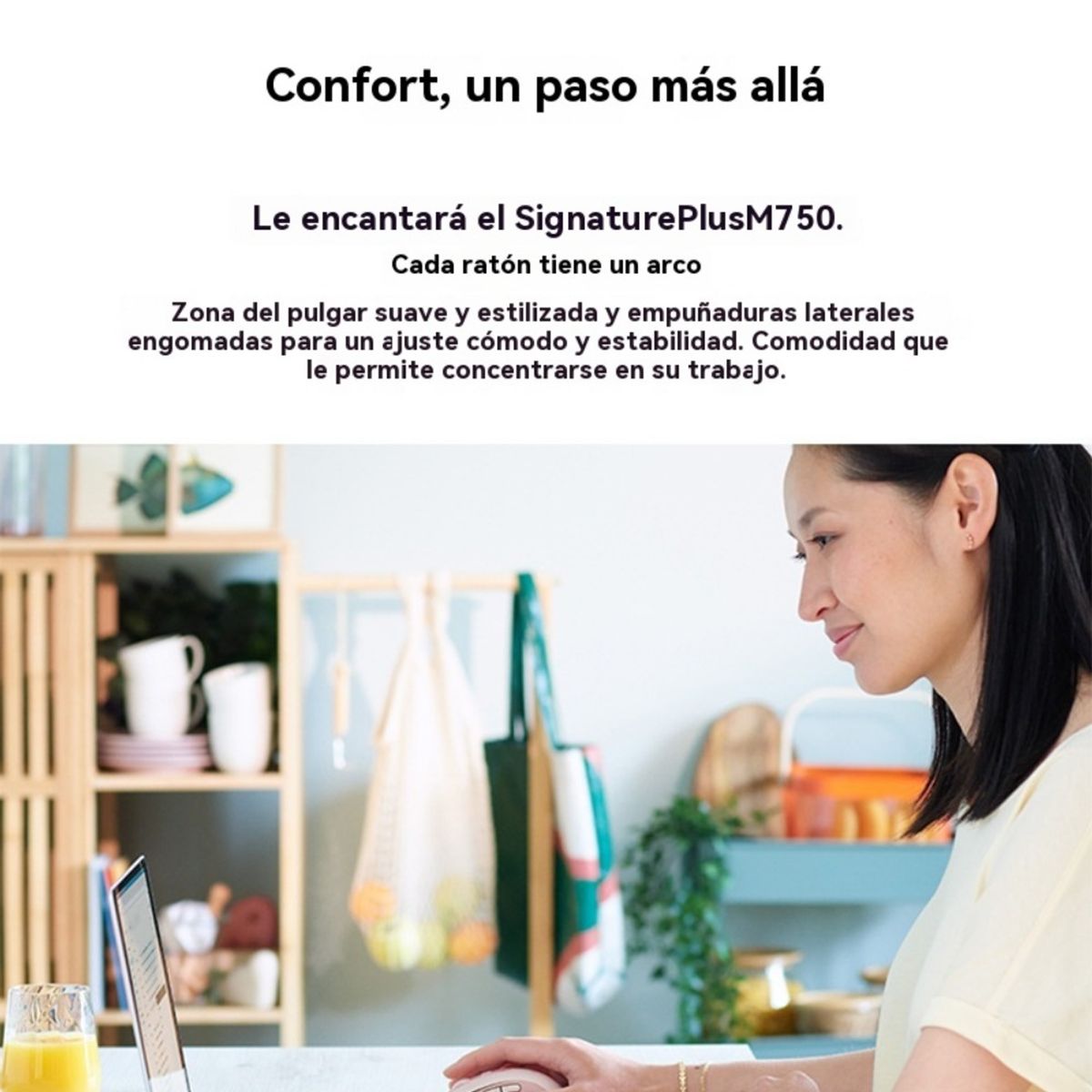 LOGITECH - Logitech Signature Plus M750 Wireless Mouse Rosa