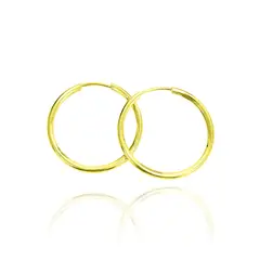 COGGIOLA - Aros Argollas 25mm Enchapado Oro 18K