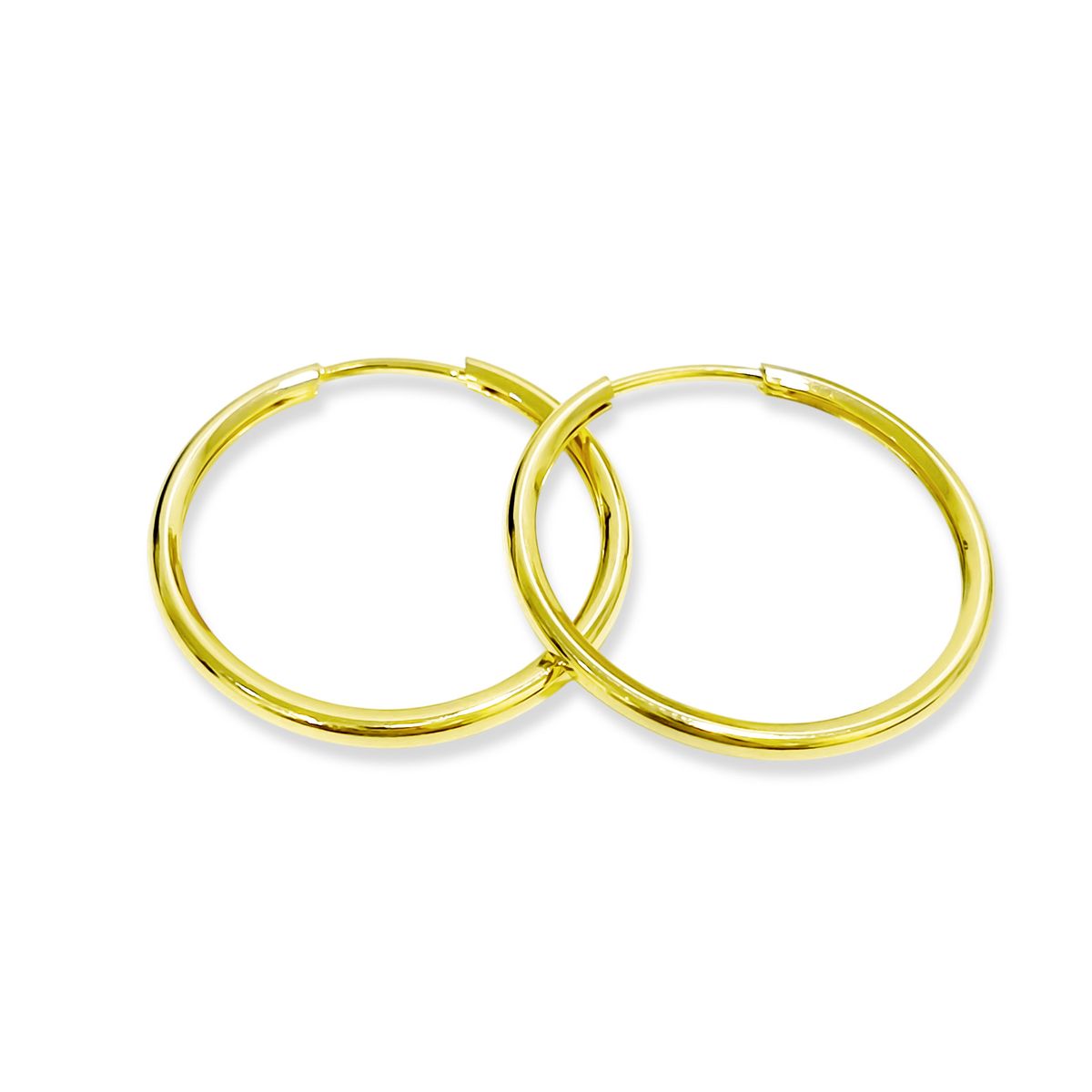 COGGIOLA - Aros Argollas 25mm Enchapado Oro 18K